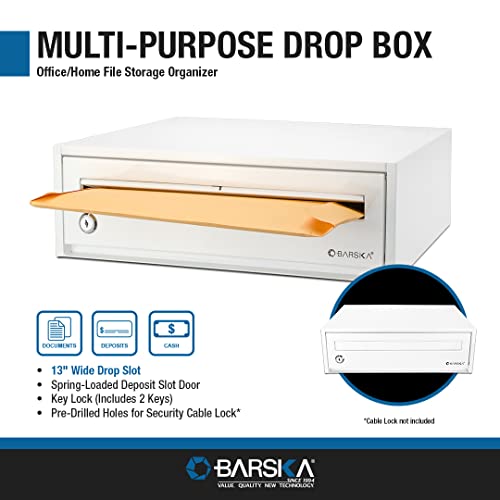 Desktop Donation Box with Lock for Fundraising and Suggestions