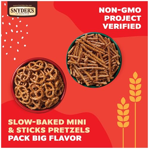 Snyder's of Hanover Pretzels: 20 Ct Variety Pack with 100 Calorie Minis and Sticks