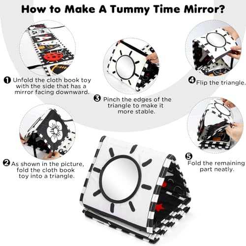 Black and White Baby Toys for Newborn Brain Development