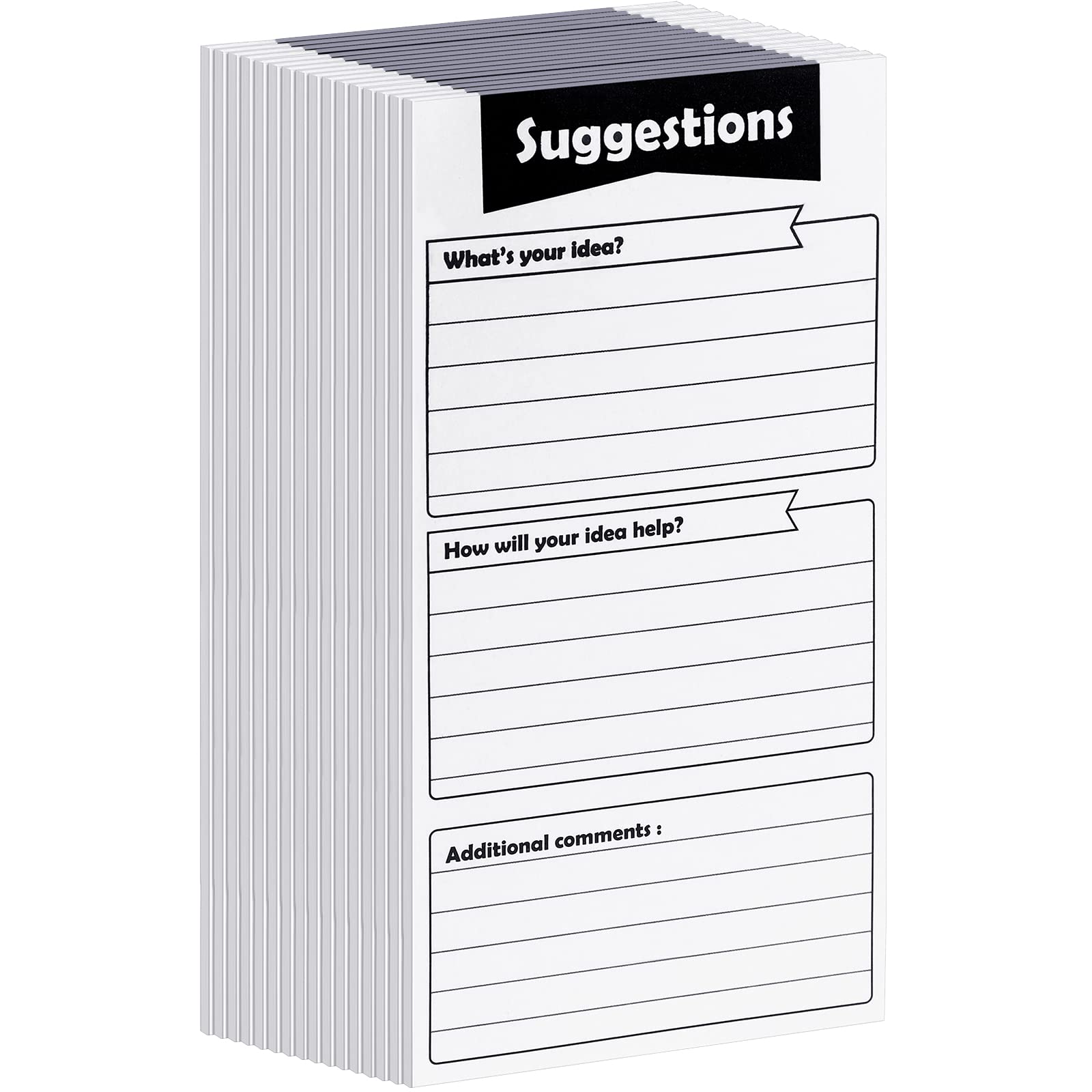 Bulk 400 Sheets Suggestion Cards for Customer Feedback and Complaints
