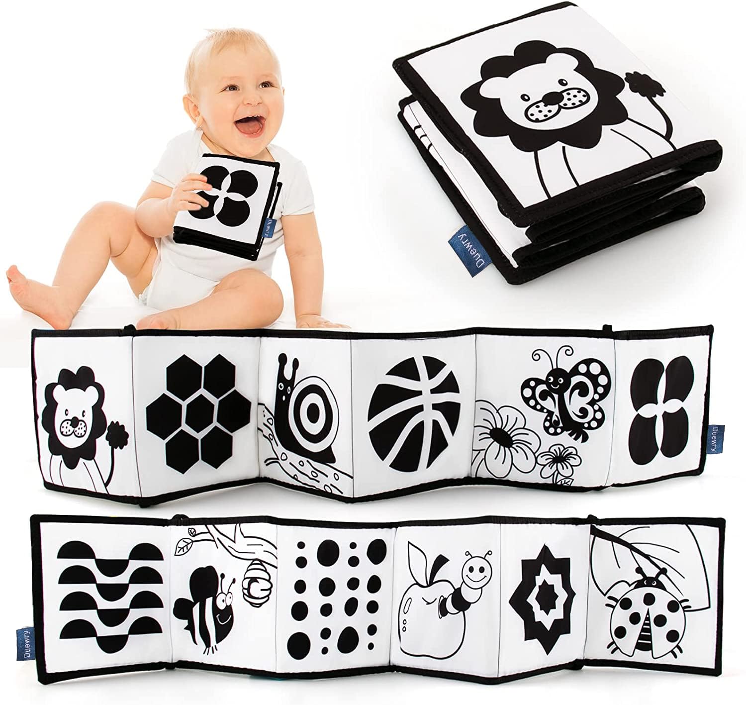 High Contrast Soft Book for Infant Tummy Time